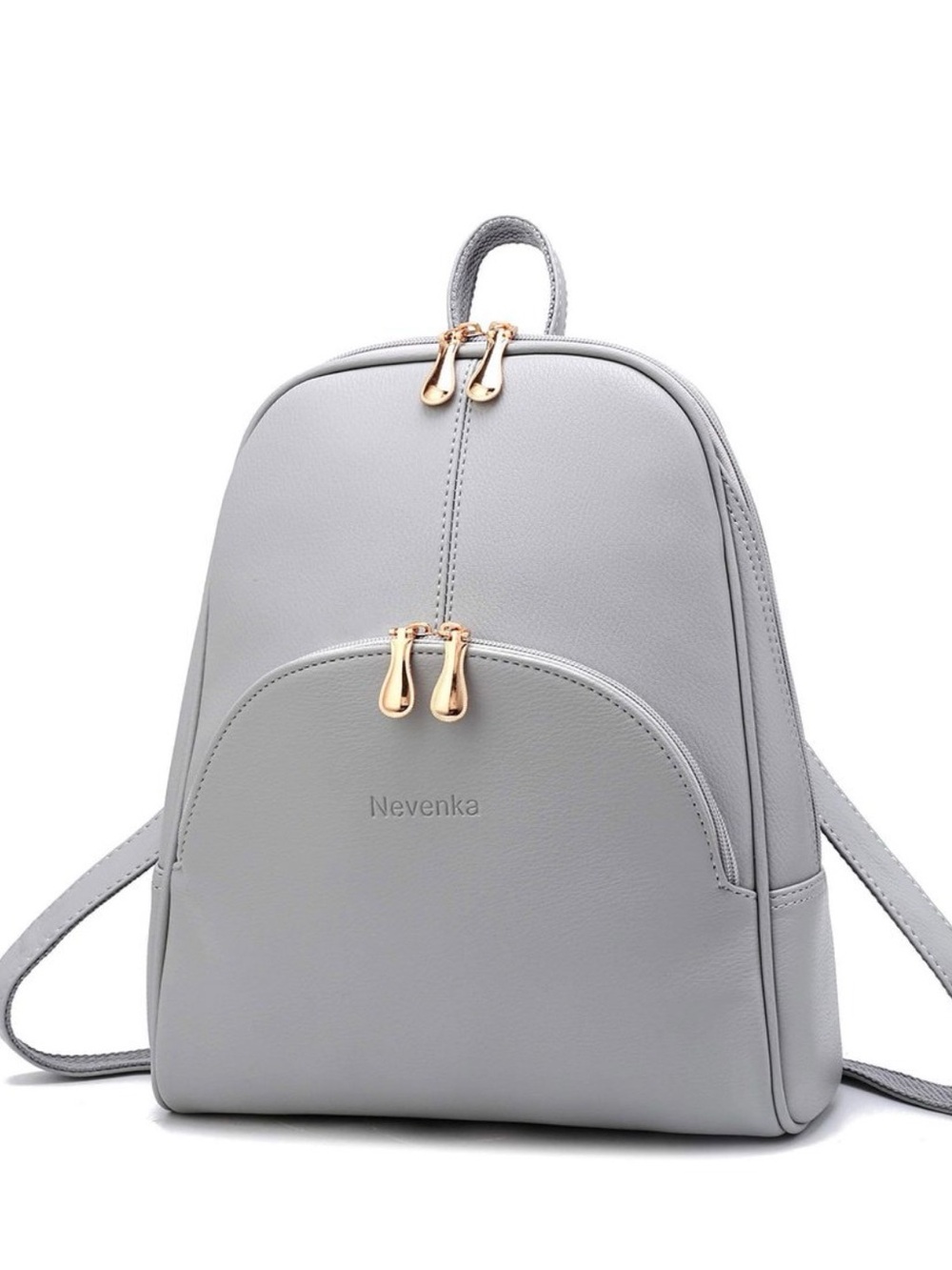 Nevenka Light Gray Women's Backpack Purse